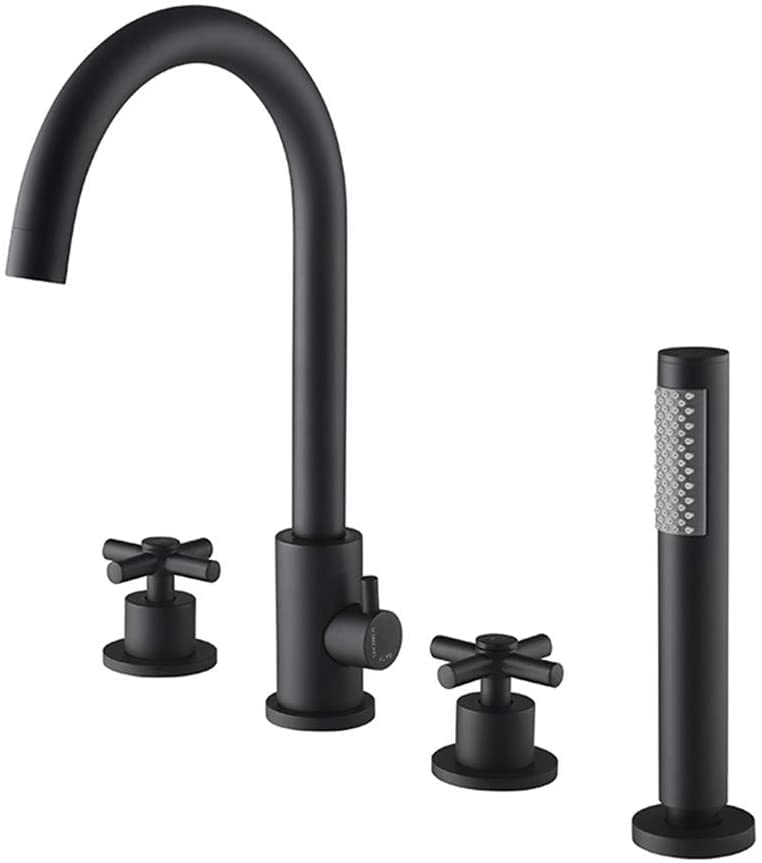 Mitigeur de baignoire cascade en laiton chic pour douche de salle de bain