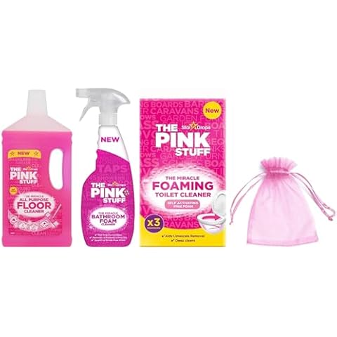 The Miracle Bathroom Cleaning Bundle with Organza Bag Cover