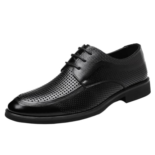 Premium Leather Oxford Lace Up Shoes for Men Comfortable Office Footwear