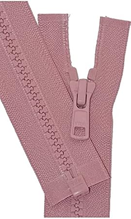 YKK #5 Molded Vislon Cupid Rose Medium Weight Jacket Separating Zipper - Choose Your Length - Color: Cupid Rose #082 - Made in The United States (1 Zipper Per Pack) (24" Inches)