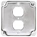 Raco 902C 4-Inch Flat Corner Exposed Square Duplex Receptacle - Quantity 20