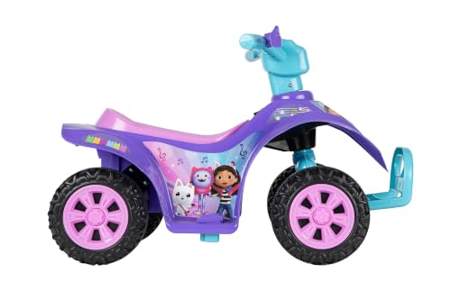 Image of Gabby's Dollhouse - 6V Kids Ride-On ATV with LED Headlights and Battery