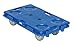 Vestil PCS-1626 Plastic Interlocking Dolly with Polypropylene Caster, 250 lbs Capacity, 16? Width x 26? Length x 6-1/2? Height , Deck Height
