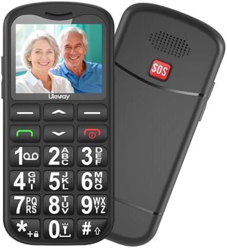Téléphone Portable 2G pour Personnes âgées Gros Bouton Fonction d...