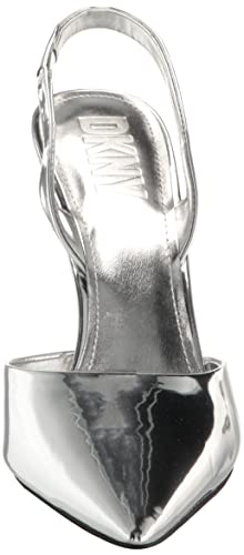 Dkny Women's Macia Slingback Pump Heeled Sandal, Chrome, 7 #TOP1