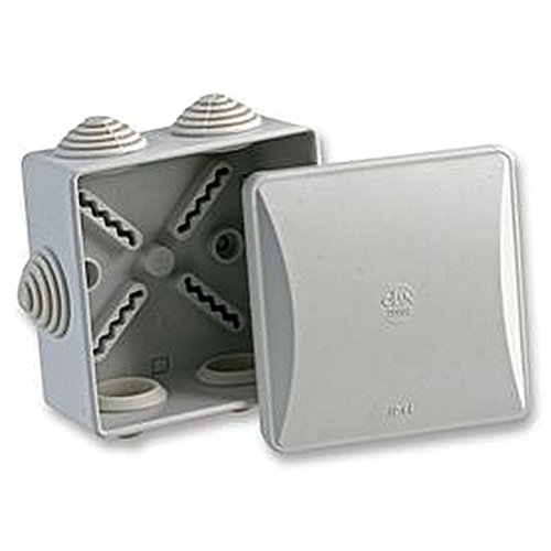 Caja IP55 glanded 80 x 80 x 40 mm Carcasa & 48,3 cm Armario Racks