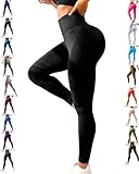 3D Cellulite Leggings – High-Waist Compression Shaping Pants with Instant Lift & Smooth Skin Technology (US, Alpha, Medium, Regular, Regular, Black)