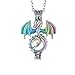 Produktbild Ätherisches Öl Diffusor Halskettearomatherapie Zhenzhu Käfig Diffusor Farbe Anhänger Halskette Glück Drachen Amulett Pullover Kette Männer Und Frauen Mode Geschenke