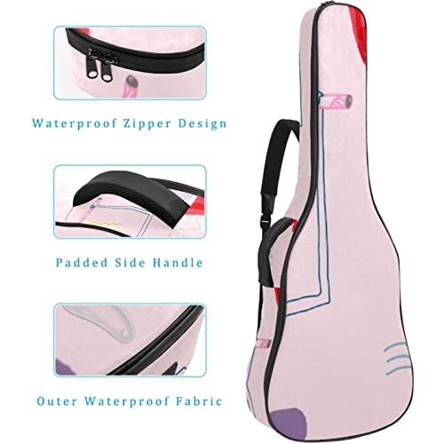 Housse de protection épaisse en éponge imperméable pour guitare acoustique, électrique, basse, guitare classique… - Les Beatles, Paul McCartney, John Lennon, RIngo Starr, George Harrison Housse de protection épaisse en éponge imperméable pour guitare acoustique, électrique, basse, guitare classique… – Image 5