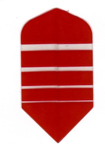 25 Sets #3150 AmeriThon Red/Clear Bands Dart Flights