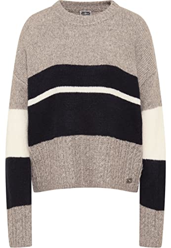 DreiMaster Strickpullover Damen 39520087 Grau Melange, M/L Grau Melange Cover