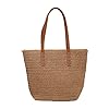 Sac à bandoulière en paille pour femme - Grande capacité - Sac fourre-tout d'été - Sac de vacances mignon - Sac à main bohème - Bord de mer #4