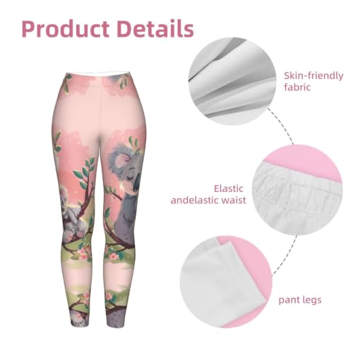 Leggings de compresión antideslizantes suaves y cómodos oso koala mujer 6