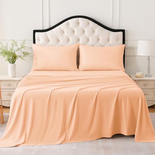 MICORAL Queen Bed Sheets Set, Soft Breathable Bedding Sheet