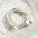 3Pcs Spiral Cable Protector, Chargers Cable Protector Data Cable Protect Sleeve, Headphone Cable Saver for Phone Earphone USB Data Cable Pet Chew 1.5m (4.92ft) (White)