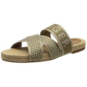 Tommy Hilfiger Tommy Webbing Flat Espadrille Sandaal, Woodridge, 6,5 UK, Woodridge, 40 EU