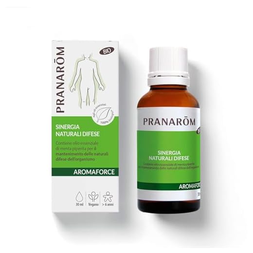 PRANAROM - Aromaforce - Solución Defensas Naturales - Sinergia de Aceites Esenciales 100% Bio - Mantenimiento de la Inmunidad - 30ml