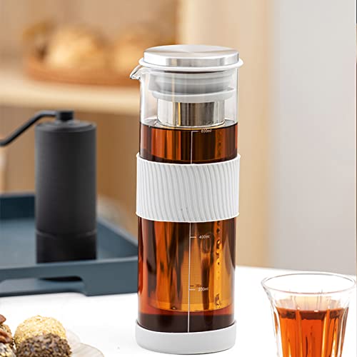 Hillbond Cold Brew Coffee Makers And Ice Tea Brewer, Borosilicate Glass Pitcher With Mesh Filter ，800Ml（29Oz） #TOP6