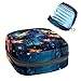 RODAILYCAY Tampons Holder for Purse, Portable Feminine Menstruation Pad Holder, Firefly Cute Sanitary Napkin Storage Bag for Women