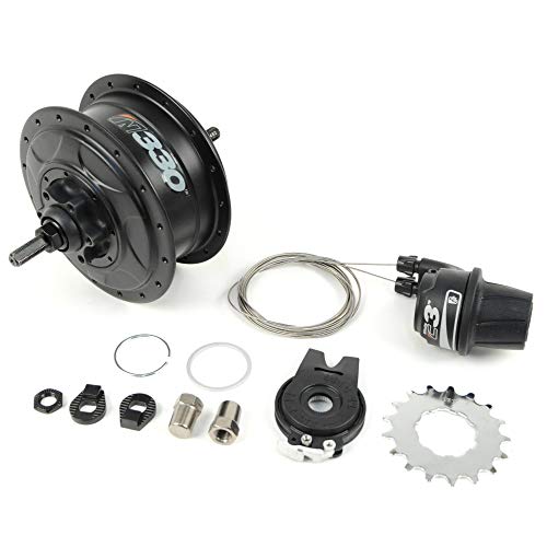 Fallbrook Technologies NuVinci N330 CVP Internal Gear Bicycle Rear Hub Black 32h Disc Brake C3