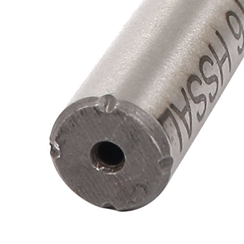 Image of uxcell 7.9mmx7.9mmx26mmx64mm Machining Cutting Tool Helical Groove 4 Flute Straight Shank Milling Cutter End Mill