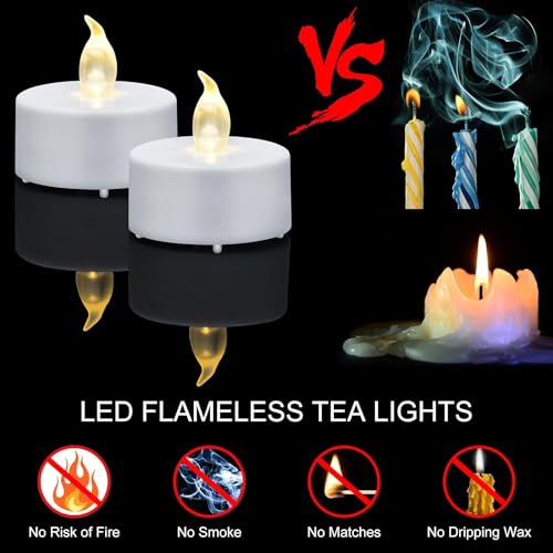 Nancia Tea Lights Battery Opearated LED Flameless Candles 200Pack WarmWhite by Nancia - Used condition - Image 6