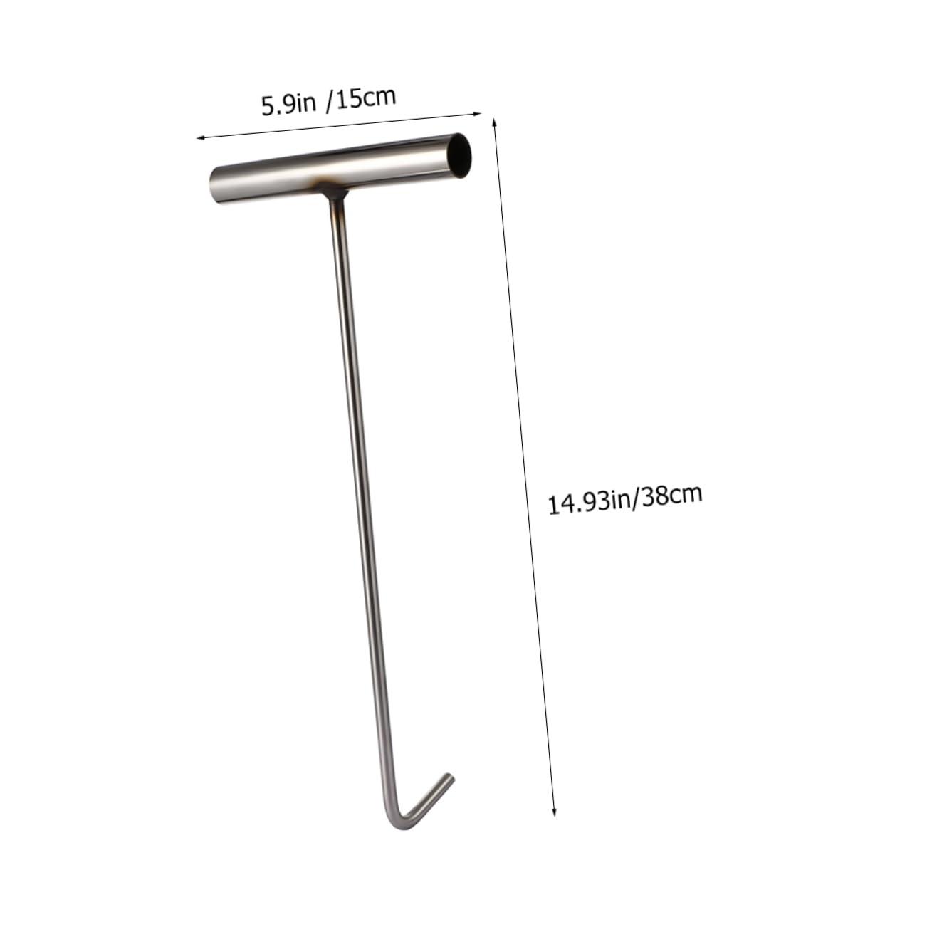 NAMOARLY Wall Hooks Adhesive Heavy Duty Steel Handle Manhole Cover Lifter Rolling Door Lifting Hook