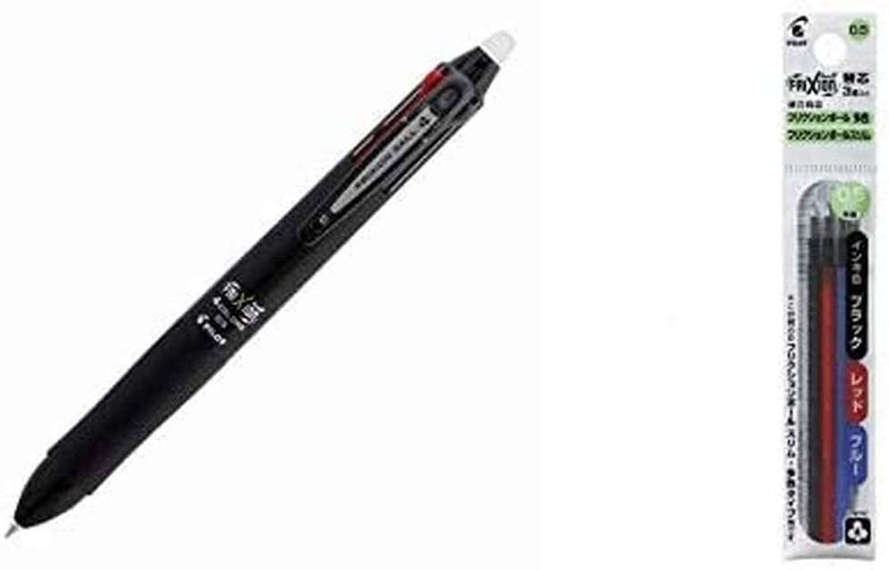 Pilot Frixion Ball 4 Bolígrafo de 4 colores negro + recarga.