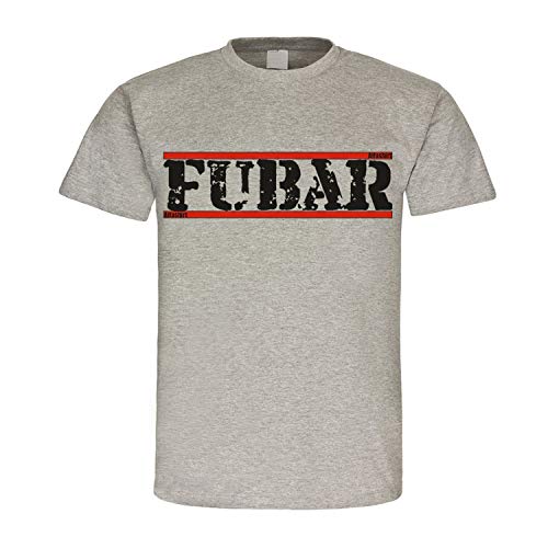 T-shirt Fubar Army Gris Small vêtement militaire américain #23423