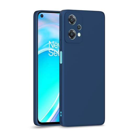 Image of Outlouders Back Cover for OnePlus Nord Ce 2 Lite 5G | Camera Protection | Durable Soft Matte Silicone Bumper Case (Blue)