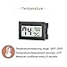 TASOGEN 6 Pack Mini Digital Thermometer Hygrometer,Indoor Temperature and Humidity Gauge Meter Monitor Fahrenheit (℉) for Home,Greenhouse,Jars