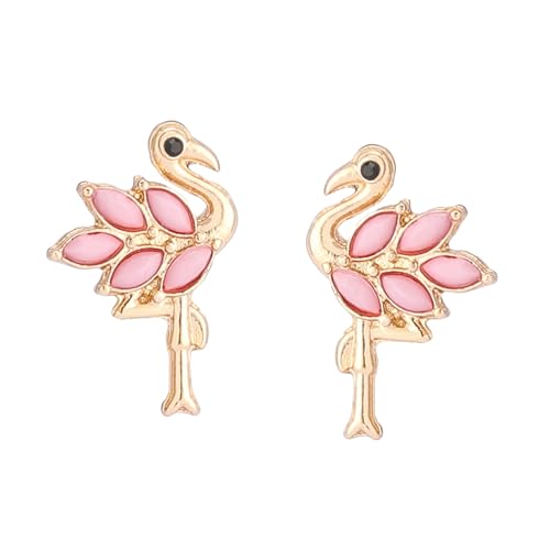 Betsey Johnson Women's Betsey's Backyard Flamingo Stud Earrings2