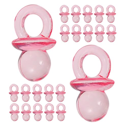 Imagen de minkissy 200 piezas Mini Chupetes Acrílicos Transparentes para Shower Decoraciones para Fiesta de Revelación de Género de Mesa de Shower Prácticos para