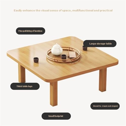 Table compacte et pliable de qualité supérieure en bambou - 5