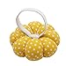 YISTA Wrist Pin Cushion Wearable Pumpkin Sewing Pin Cushions for Needlework (Yellow)