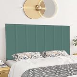 RWBATT Peel and Stick Headboard, Technology Cloth Fabric Self-Adhesive Wall Panels, Reusable and Rem