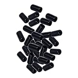 Photo Gallery doitool 100 pezzi tappi versatori in gomma nera per bottiglie liquori e vino copertura protettiva antipolvere per beccucci dosatori chiusura ermetica per bar e casa