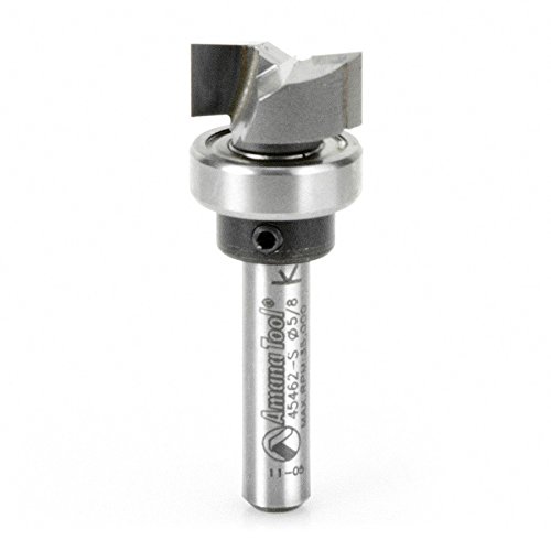 Image of Amana Tool - 45462-S Carbide Tipped Flush Trim Plunge Template 5 /8 Dia x 1 /4 inch Sh