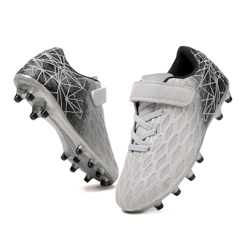 Skerxut Soccer Cleats, Kids Firm Ground Football Shoes,