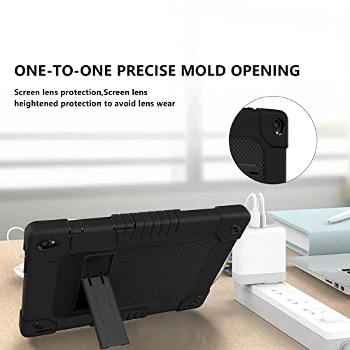 Fiewesey Case For Coopers Tablet Cp10 10.1 Inch Tablet,Shockproof Kids Friendly Rugged Cover With Shoulder Strap & Kickstand Case For Yqsavior/Coopers Tablet Cp10 10.1 Inch Tablet (Black/Black) #TOP1