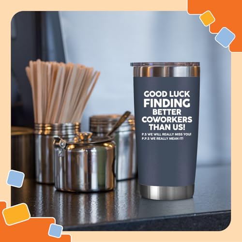 Image of NewEleven Coworker Leaving Gifts - Farewell, Going Away Gift For Coworker - New Job, Goodbye, Good Luck Gifts For Coworkers, Colleagues, Boss, Men, Women, Friends - 20 Oz Tumbler