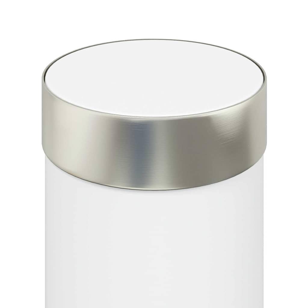 Lampada a colonna con sensore e presa, 80 cm, in acciaio inox, IP44, resistente alle intemperie, sensore di movimento, moderna illuminazione da giardino, lampada da terra per terrazze e