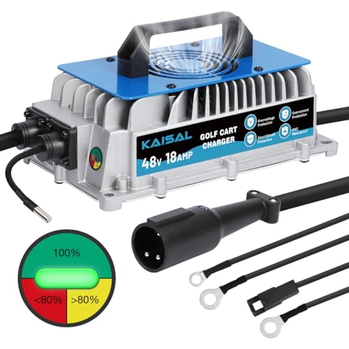 Club Car Charger 48V 18A Smart 1250W Golf Cart Battery Charger 48...