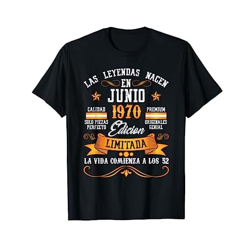 Leyendas Junio 1970 52 Años 52 Cumpleaños Hombre Mujer Camiseta