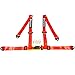 Spocoro SB-0204RD-BK-1 4 Point Racing Safety Harness Buckle with 2