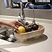 Natural Oval Travertine Fruit Bowl for Kitchen Counter 10