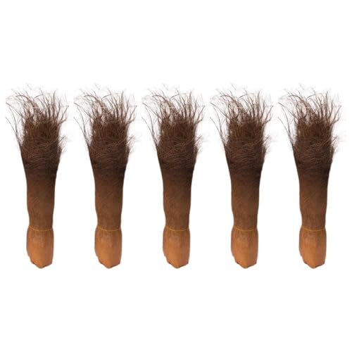 NUOBESTY Set 5 Pezzi Corteccia di Palma Naturale per Decorazione Giardino, Corteccia di Sfondo Vivida Resistente e Riutilizzabile, Decorazione per Piccolo Giardino e Acquario Effetto