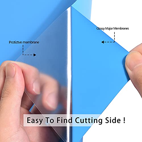 Image of RENLITONG Lake Blue Iron on Vinyl - 12Inch by 5ft Roll HTV Heat Transfer Vinyl for T-Shirt HTV Rolls for All Cutter Machine - Easy to Cut & Weed for Heat Transfer Design