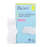 Bioré Witch Hazel Ultra Strength Blackhead Remover Pore Strips, Clears Pores up to 2x More than Original Pore Strips, features C-Bond Technology, Oil-Free, Non-Comedogenic Use, 18 Count