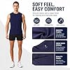 LORSPORTCH Men's Gym Vest Sleeveless Tank Top Athletic Workout Shirt Muscle Fit Bodybuilding Training Running Sports Top Red XXL #2